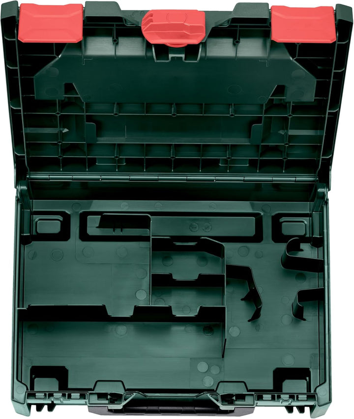 metabo metaBOX 118 für BS/SB, 12V - Robuster Werkzeugkoffer, stapelbar, wasserfest, 125 kg Traglast,