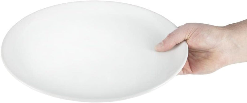 Athena Hotelware CC212 Coupe Platte, oval, 30,5 cm (Pack von 6),Weiss 30.5 cm Geschirr, 30.5 cm Gesc