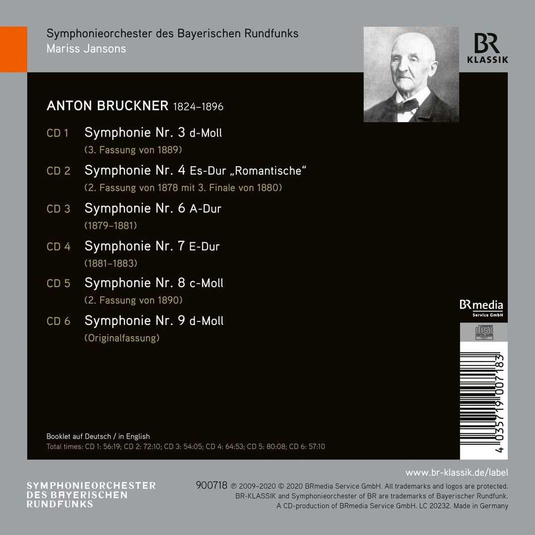 Mariss Jansons dirigiert Anton Bruckner, Audio-CD