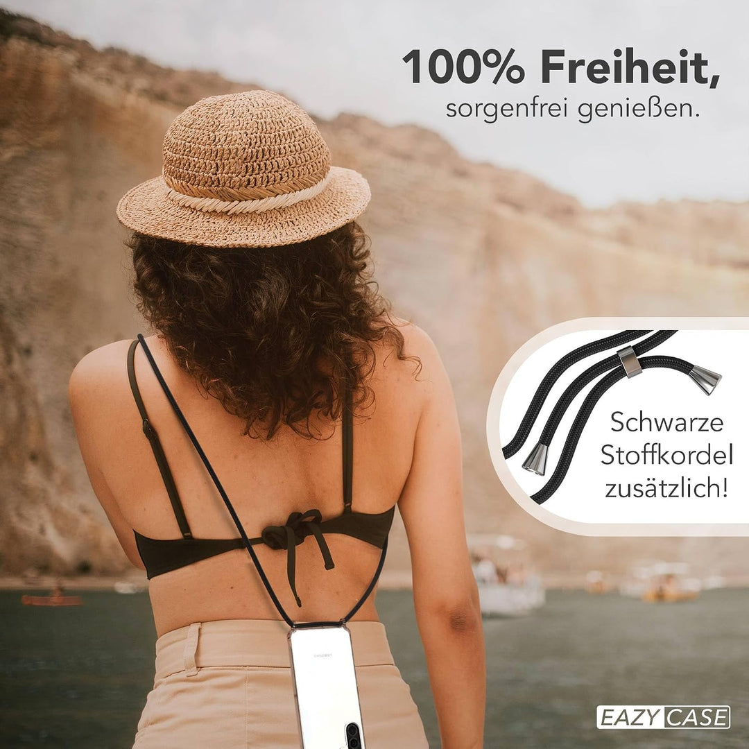 EAZY CASE Handykette kompatibel mit Galaxy A36 Handyhülle mit Metall Umhängeband und Ersatz Kordel s