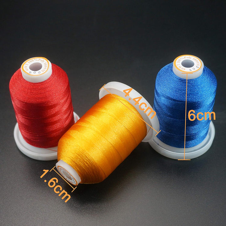 New brothread 42 Spulen 1000M (1100Y) Polyester Maschinen Stickgarn für professionelle Stickereien E