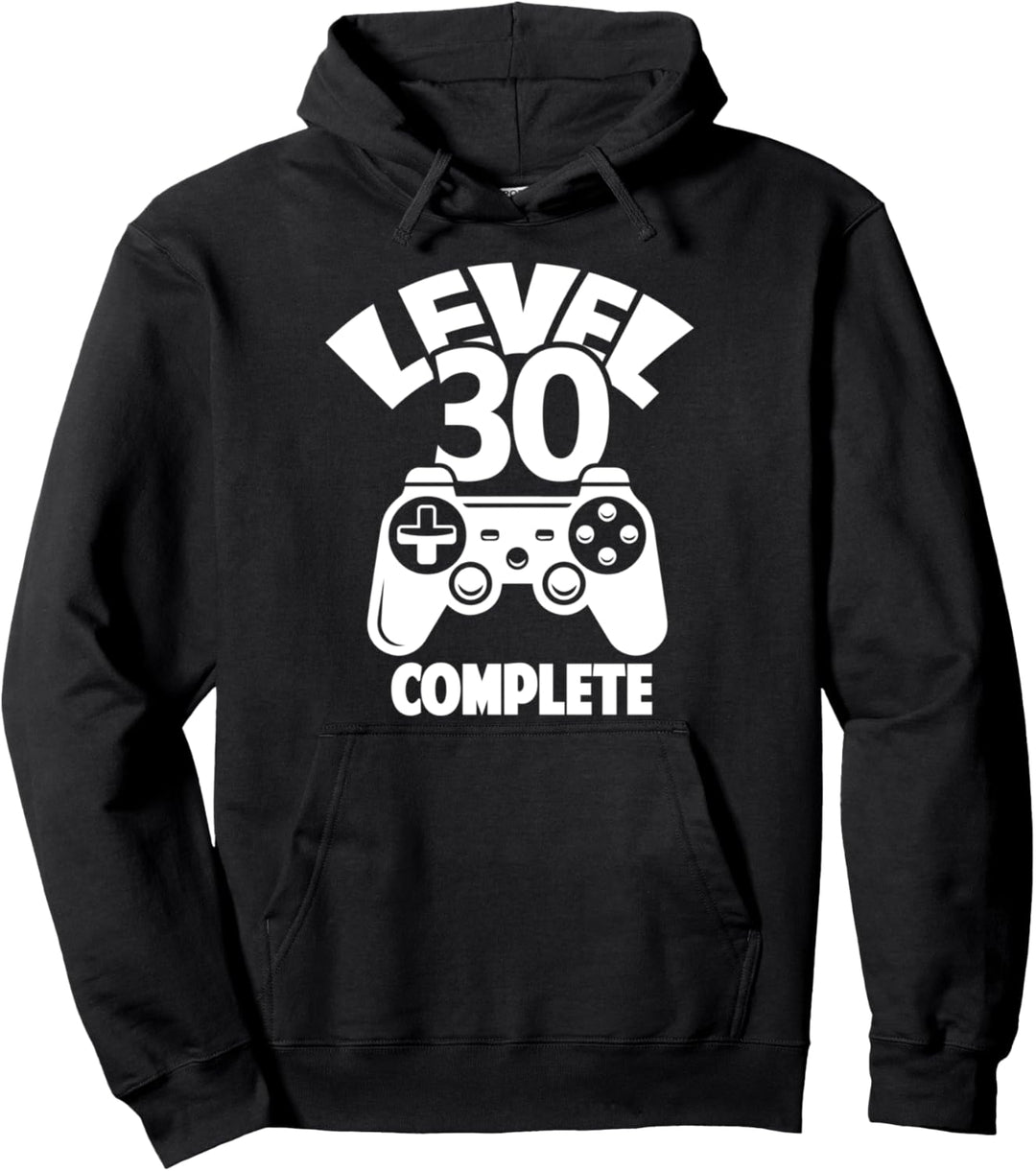 30. Geburtstag Männer Gamer Level 30 Complete 30 Jahre Pullover Hoodie