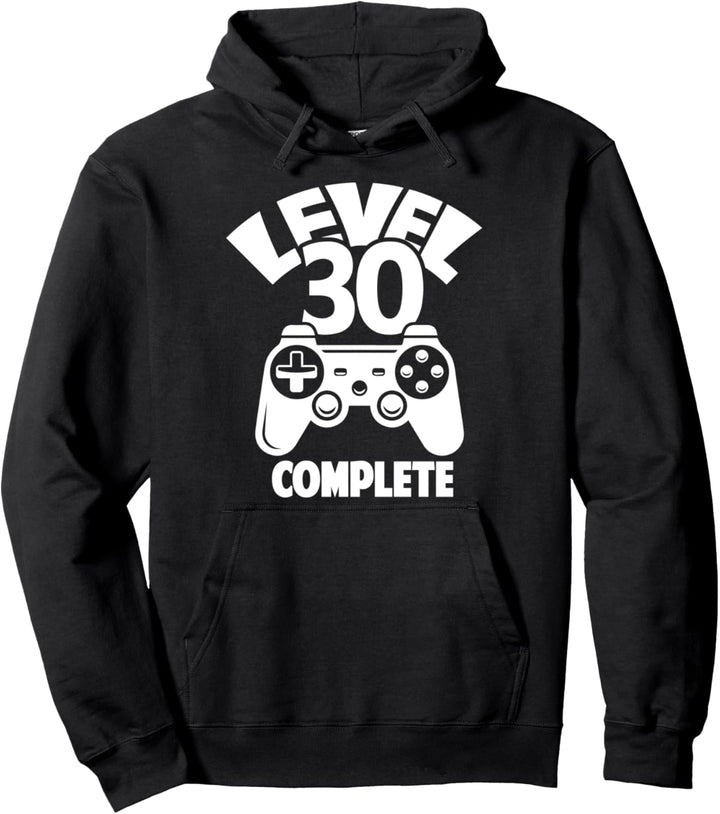30. Geburtstag Männer Gamer Level 30 Complete 30 Jahre Pullover Hoodie