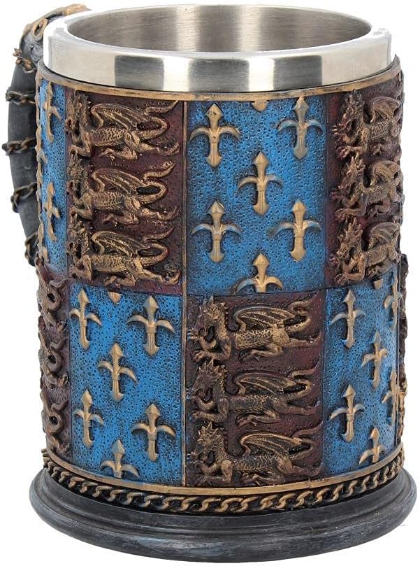 Nemesis Now Mittelalter Bierkrug 14 cm blau
