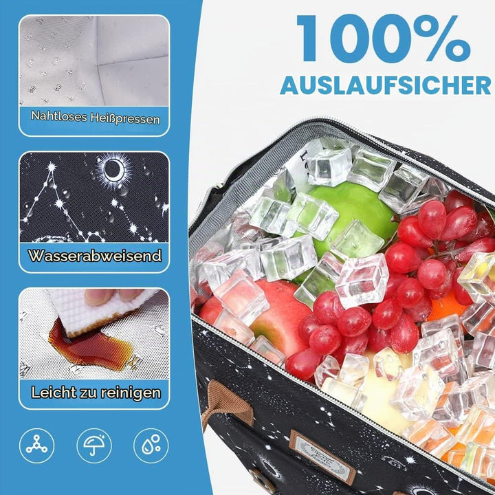 Lekesky Kühltasche Damen Lunchtasche Isolierte für Frauen Auslaufsichere weit geöffnete Lunchbox, 11