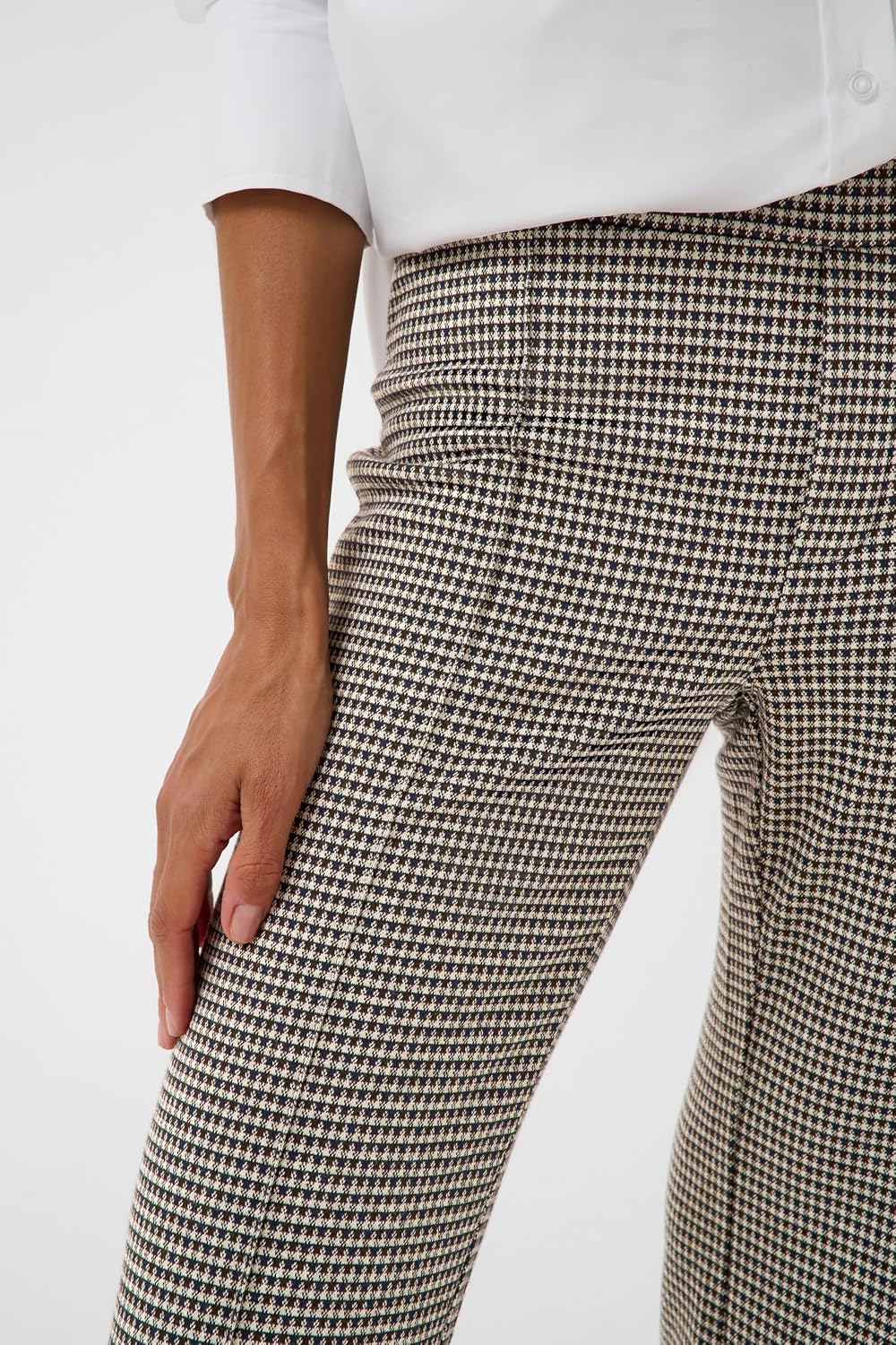 PART TWO Damen Jerseyhose PontasPW Comfort Taile Gerade 36 Small Check, 36 Small Check