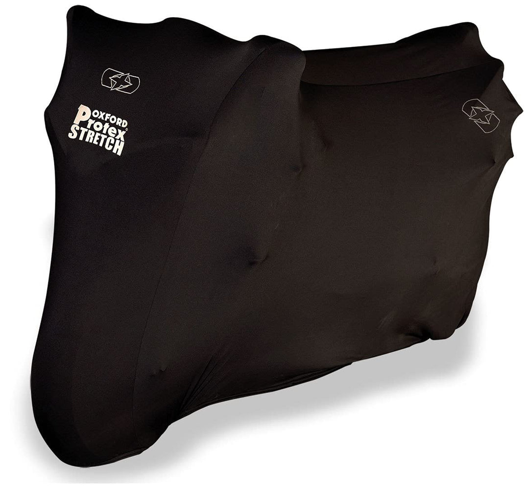 Oxford PROTEX Premium Stretch-Passform Innenraum Motorrad Abdeckung - Schwarz, M M Schwarz, M Schwar