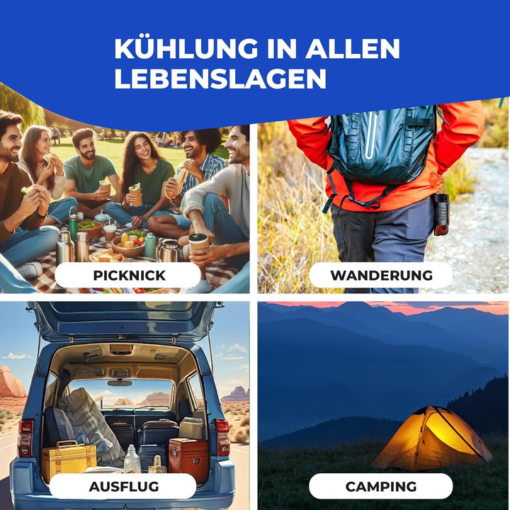 Kühlbox Coolbox Thermobox Picknick Camping 32Liter Warmhaltebox blau