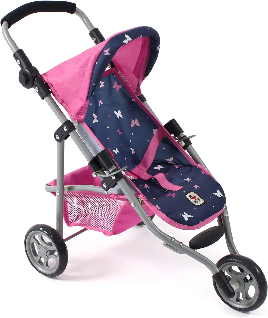 Bayer Chic 2000 - Puppenbuggy Lola, Jogging-Buggy, Puppenjogger, Puppenwagen, Butterfly, 612-33