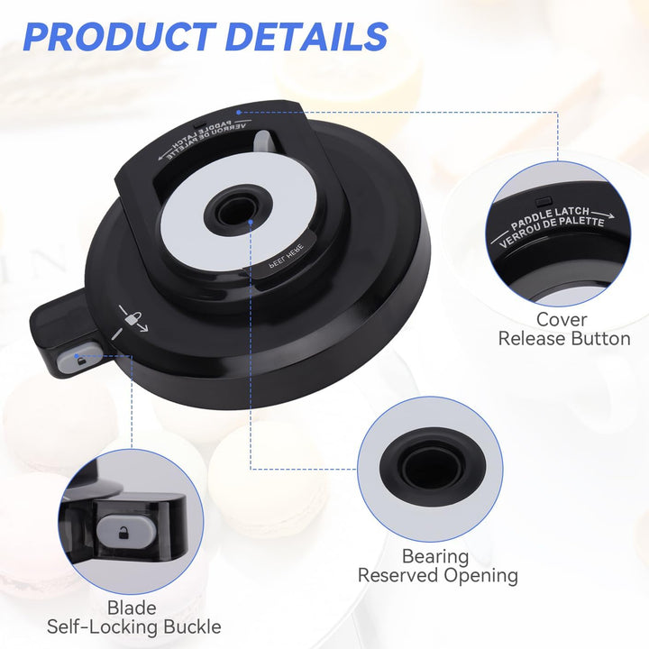 Äusserer Schalendeckel Ersatz für Ninja Creami NC301 Serie Eismaschine, Wiederverwendbarer Creami-De