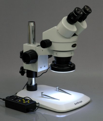 AmScope LED-144A-YK LED-Lichtrichtungs-einstellbares Mikroskop-Ringlicht mit Adapter für Stereomikro