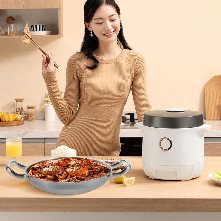 Happyyami Edelstahltopf mit Antihaftbeschichtung und Rutschfestem Griff Grosser Kochtopf zum Kochen