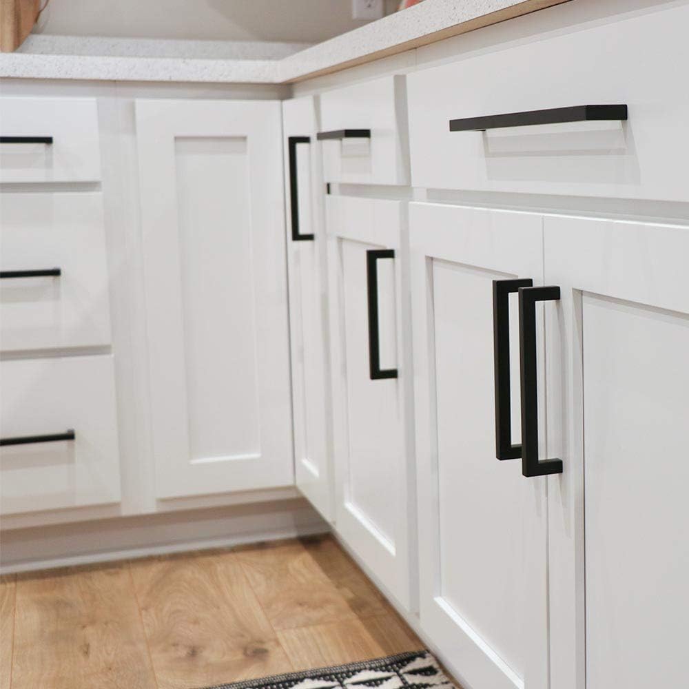 20 Stück Küchengriffe Schwarz LONTAN Griffe Schwarz 128mm lochabstand Griffe für Küchenschränke Schr