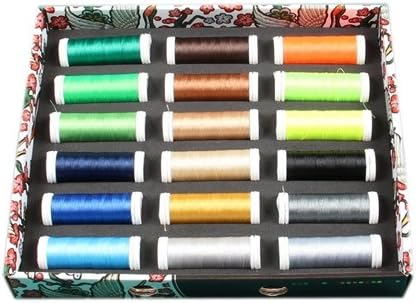 Ackermann® Embroidery Box - Stickgarn, 36 Farben á 260m, Stärke 40