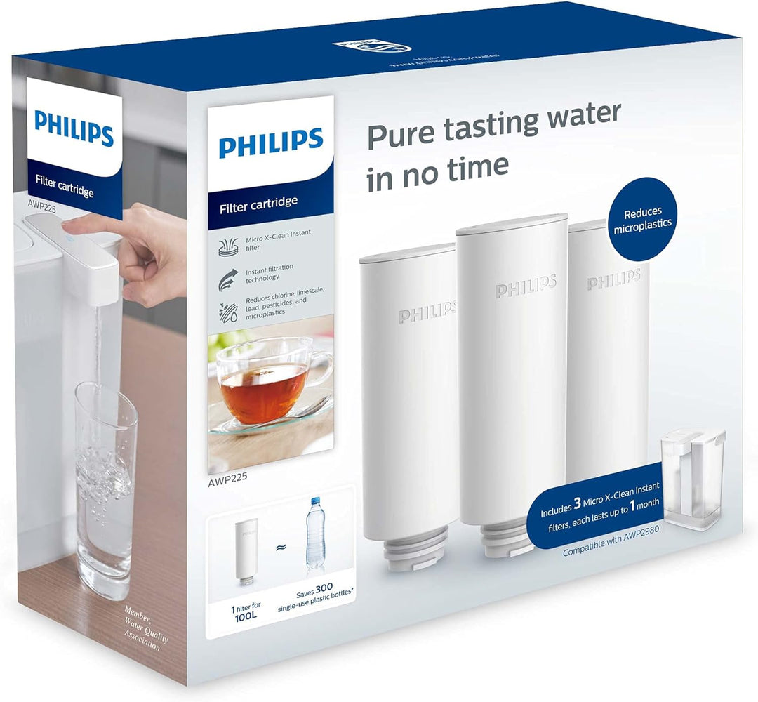 Philips Filterkaraffe Instant Water + 1 Filter im Lieferumfang enthalten, 3 l, wiederaufladbar über