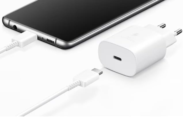 OEM Samsung Ladegerät Original EP-TA800EWE 25W Schnellladung + Kabel EP-DG977BWE (Ladegerät + Kabel