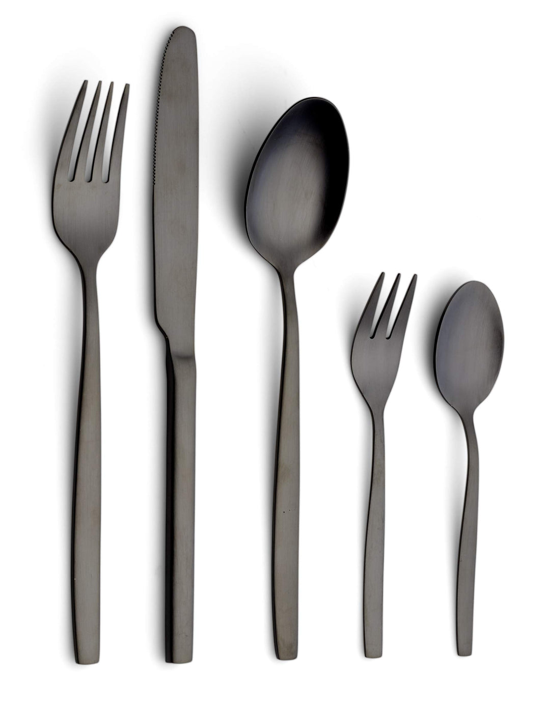 Echtwerk EW-BS-3055S Tafelbesteck Positano-Black Edition, 30-teilig, für 6 Personen, Edelstahl 18/10