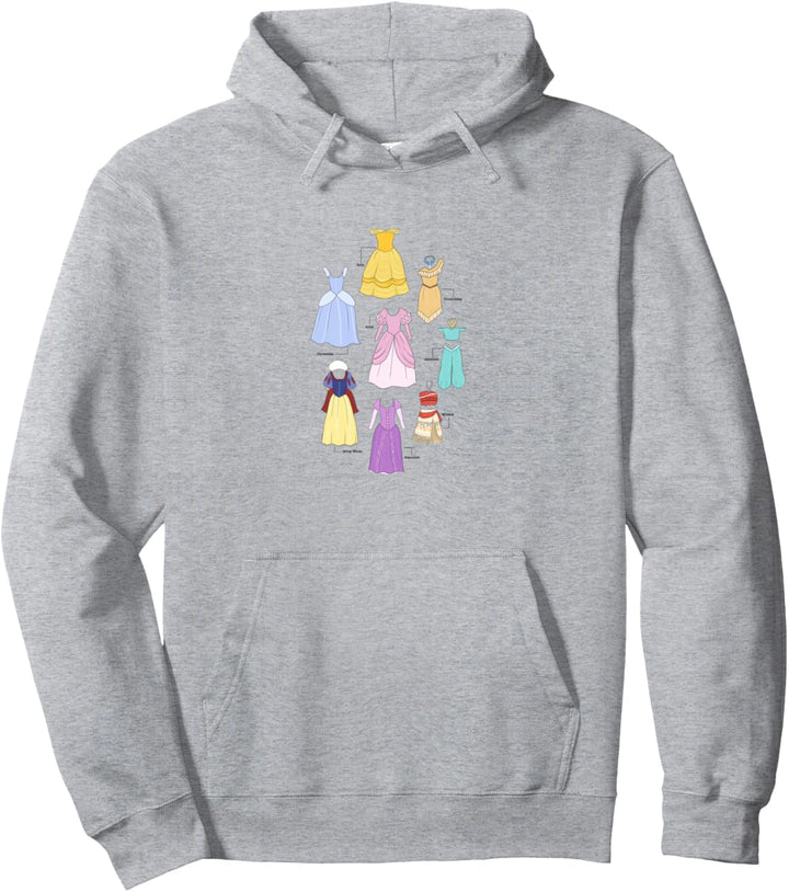 Disney Princess Textbook Dresses Pullover Hoodie