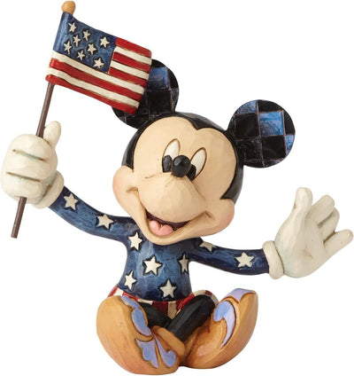 Enesco Disney Traditions by Jim Shore Patriotische Mickey Mouse Miniaturfigur, 8,9 cm, Mehrfarbig 3.