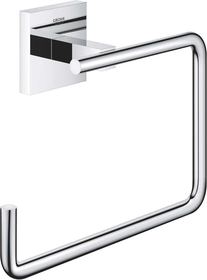 GROHE Start Cube - WC- Papierhalter (verdeckte Befestigung, Material: Metall), chrom, 40975000 + Kle