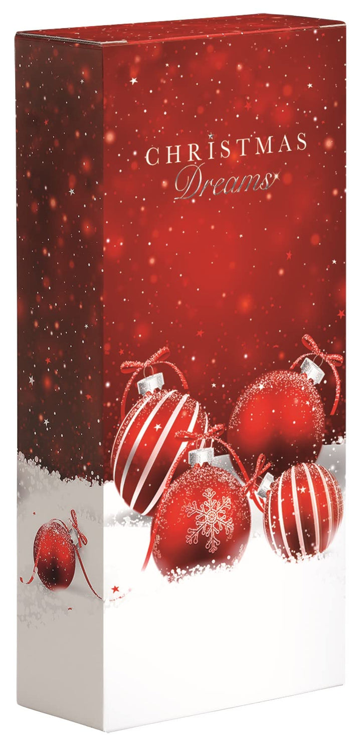 10 Stück "Weihnachtstraum" - Faltschachtel für zwei Flaschen Wein