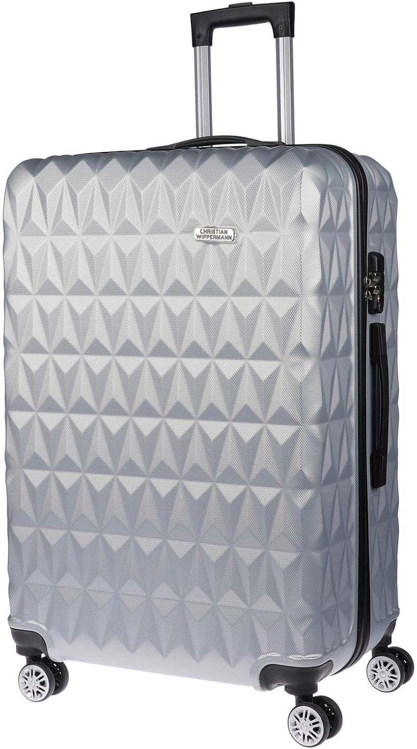 Christian Wippermann 3er Koffer-Set für Herren Damen mit Hartschalenkoffer Koffer Trolley Reisekoffe