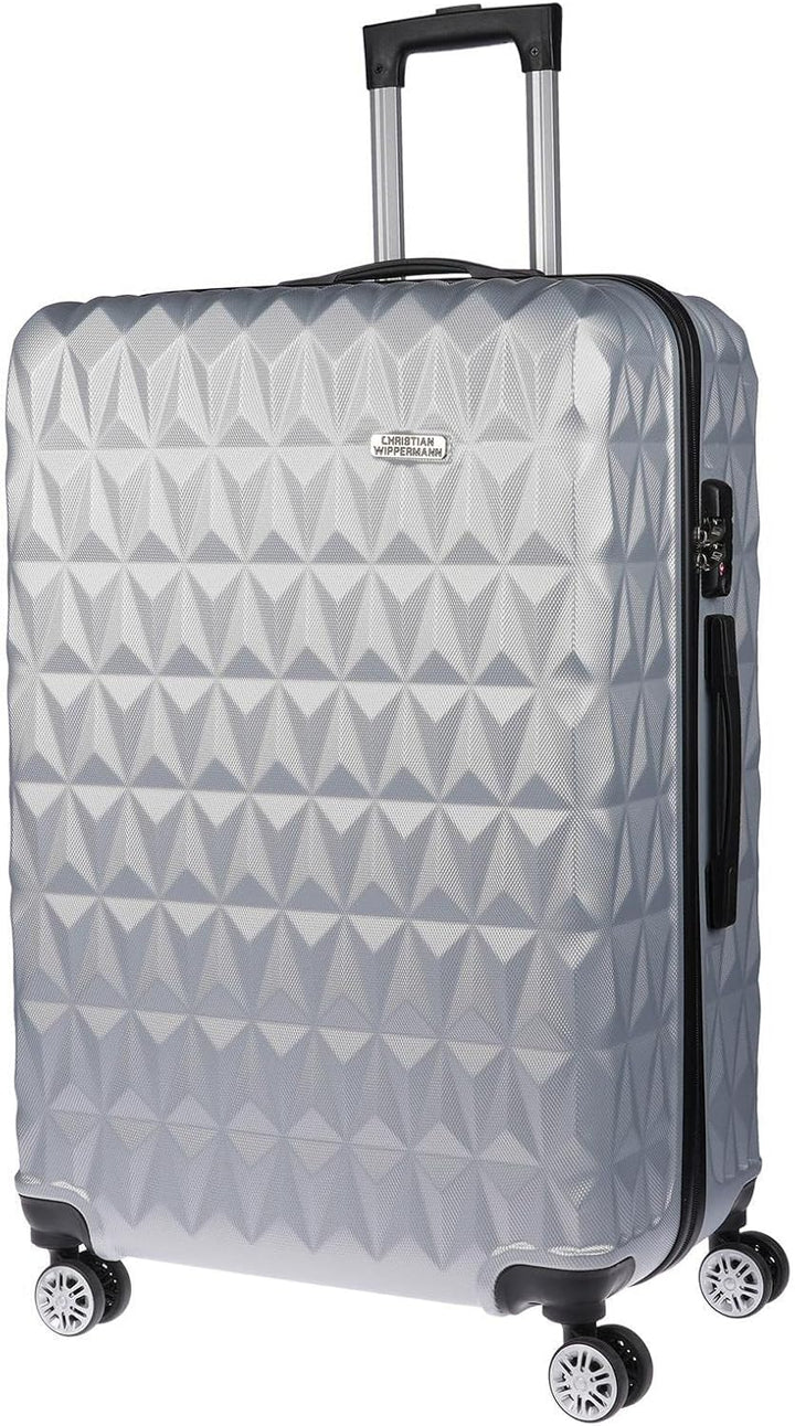 Christian Wippermann 3er Koffer-Set für Herren Damen mit Hartschalenkoffer Koffer Trolley Reisekoffe