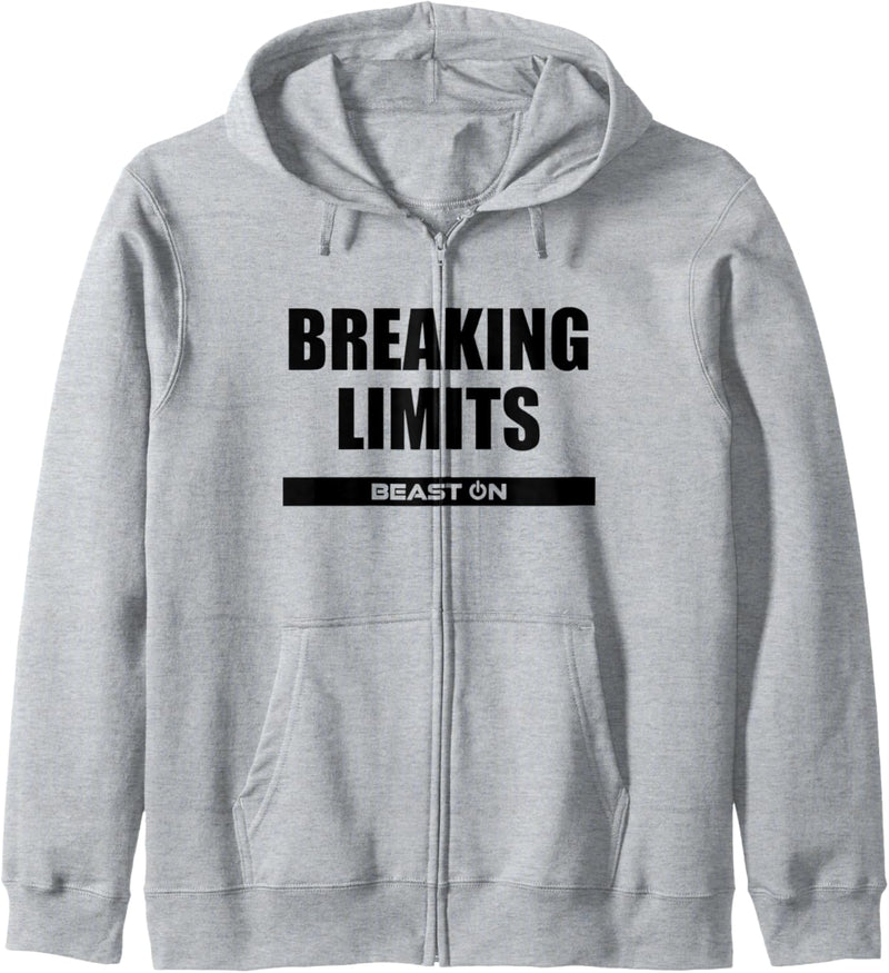 Breaking Limits Fitness Bodybuilding Gym Motivation Sprüche Kapuzenjacke