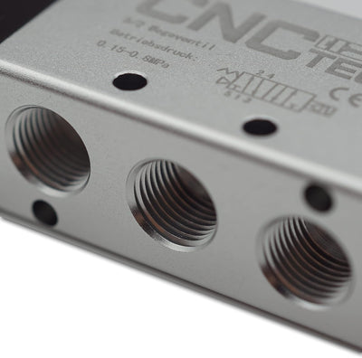 Pneumatik Magnet- Wegeventil 5/2 Wege 1/8" 12 Volt DC (5/2 Wege 1/8" 12 Volt DC) 5/2 Wege 1/8 12 Vol