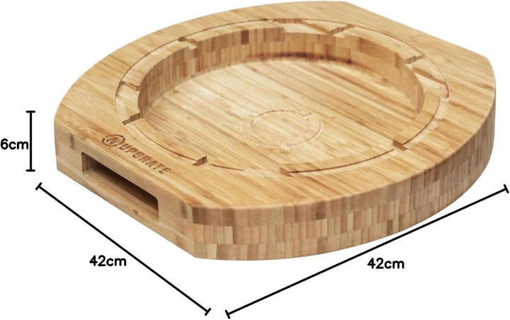 Upgrate BBQ Chef Board Schneidbrett im Set mit Feuergott Dutch Oven 6 Liter, Hackbrett, Servierbrett