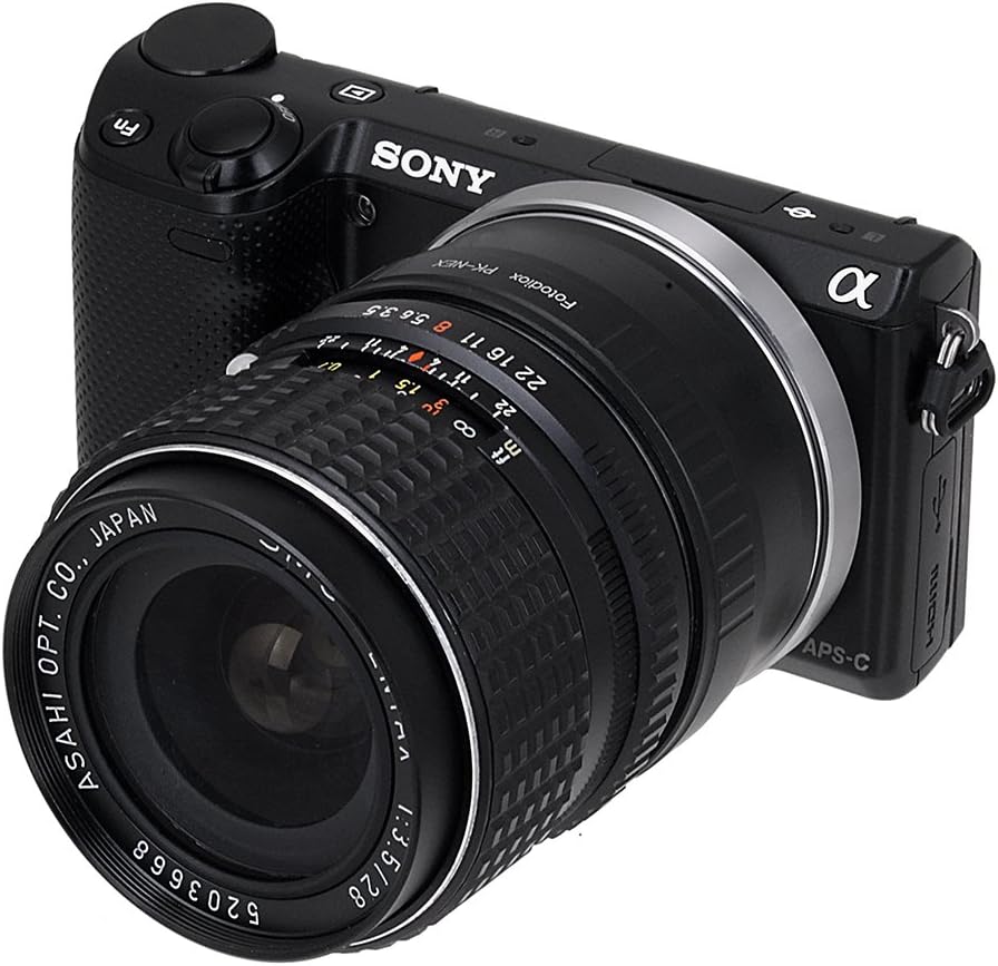 Fotodiox Lens Mount Adapter Compatible with Pentax K Lenses on Sony E-Mount Cameras Pentax K Standar