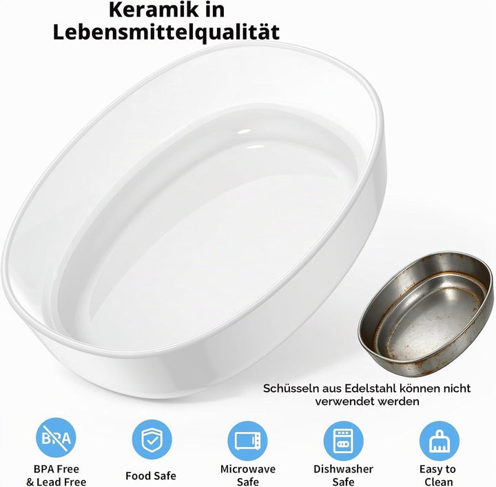 Futterautomat Katze RFID, 5G WiFi Futterspender Katze mit Collar-Tag-Sensor, 4.6L Katzenfutter Autom