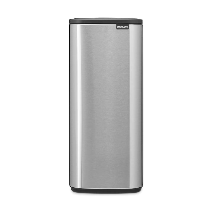 Brabantia Bo Touch Bin Küchenmüleimer 30 L (mattstahl), platzsparender Abfalleimer mit Soft-Touch-Öñ