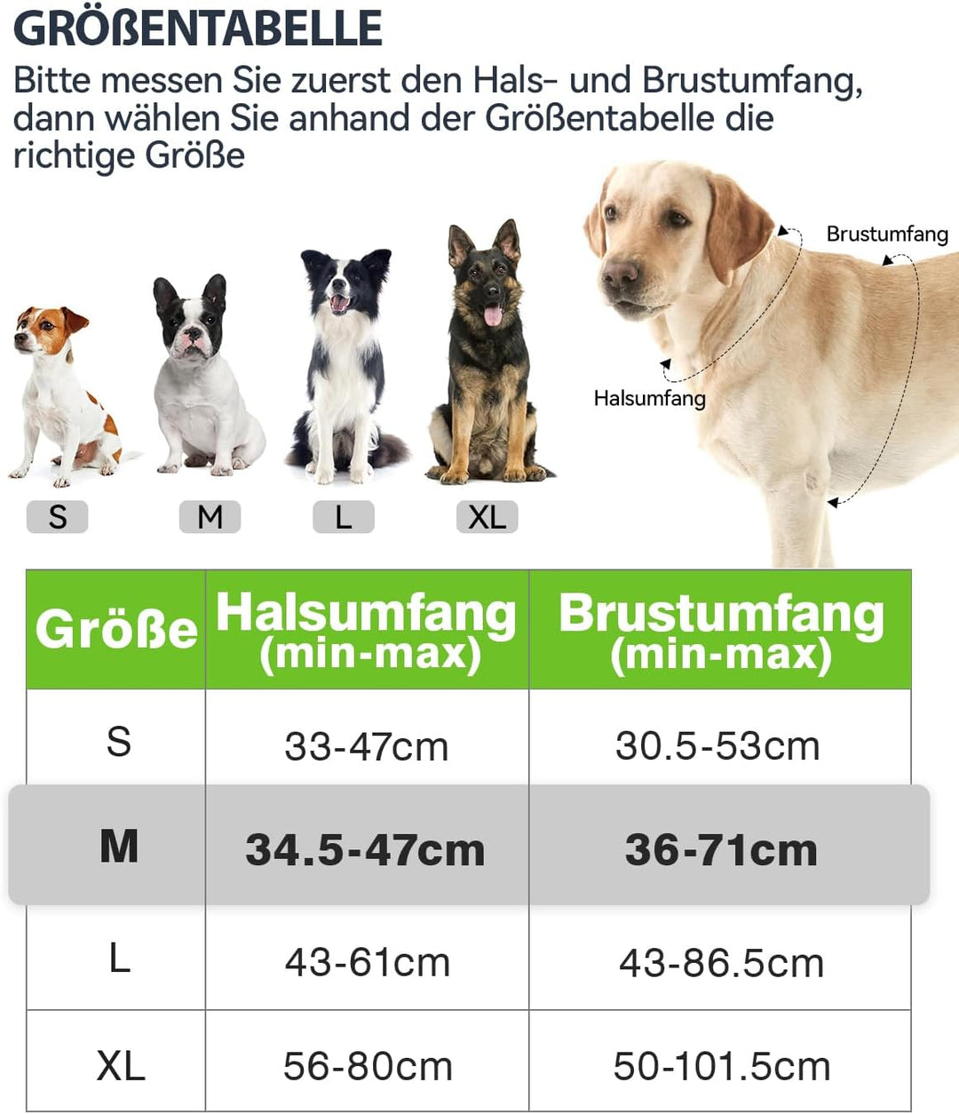 Joytale Hundegeschirr mittelgrosse Hunde, reflektierendes Geschirr Hund,luftdurchlässige Hundegeschi