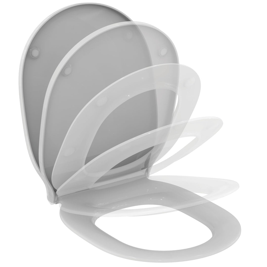Ideal Standard E036801 WC-Sitz Wrapover mit Softclosing Weiss, Wrapover mit Softclosing Weiss