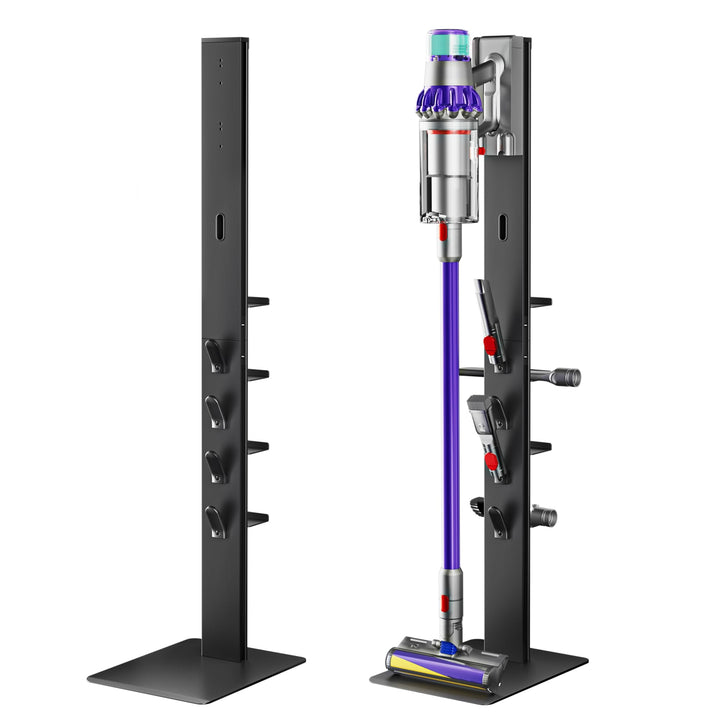 PEGZONE Ständer für Dyson Akkusauger mit 4 Haken und 4 Ablagen，Kompatibel für Dyson Gen5, V15, V12,