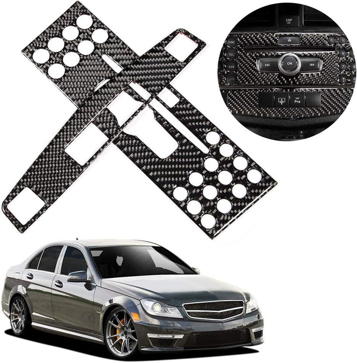 Suuonee Verkleidung Mittelkonsole, Carbon Verkleidung Mittelkonsole Navigationsleiste Passend für C