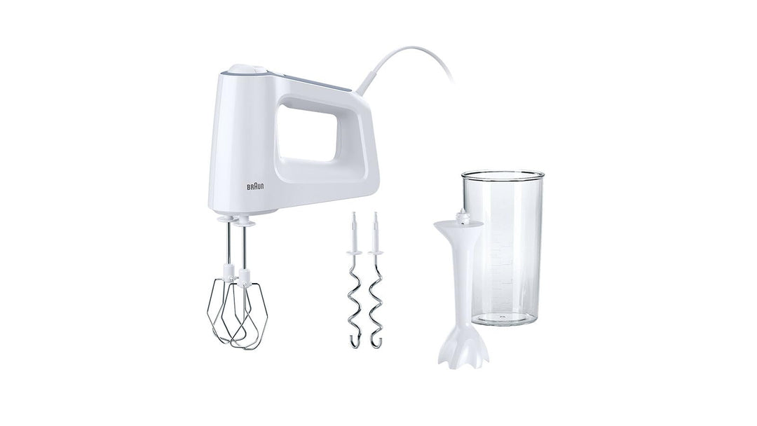 Braun MultiMix 3 HM 3105 Handmixer – Handrührgerät mit 5 Geschwindigkeitsstufen & Turbo-Funktion, in