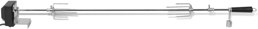vidaXL Grillspiess Motor Stahl 1200 mm Universal Rotisserie Drehspiess BBQ Grill, 1200 mm
