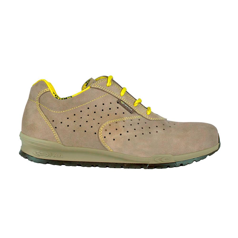 Cofra 78670-008.W42 DORIO S1 P SRC Sicherheitsschuhe, Beige/Gelb, Grösse 42 42 EU, 42 EU