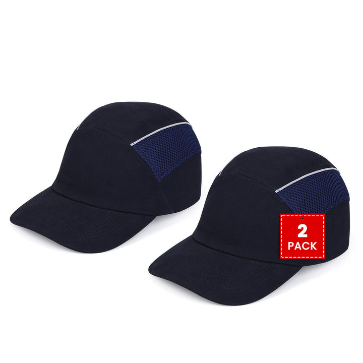 HOLULO 2 Pack Anstosskappe Sicherheitsmütze Baseball-Stil Sicherheitskappe Schutzkappe Anti-Schock A