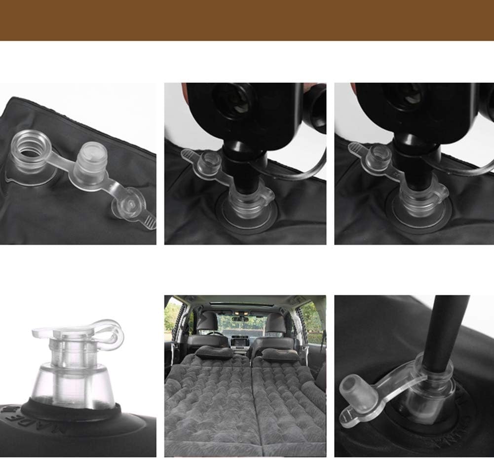 Auto Luftmatratze, Auto Rücksitz Luftbett Bewegliche Dickere Luftbett mit Kopfstütze und Pumpe für R