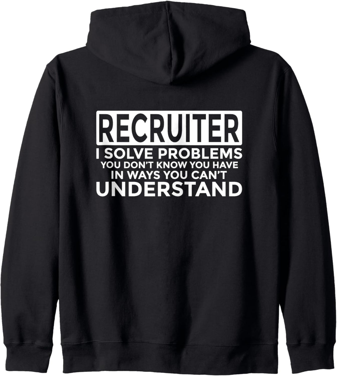 Recruiter lösen Probleme Lustige Human Resource Kapuzenjacke