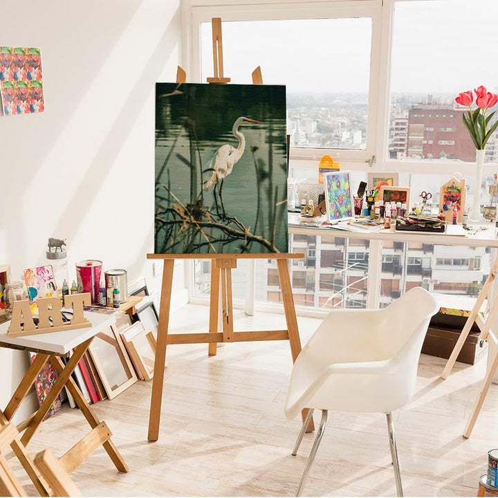 Artnapi Malen nach Zahlen Erwachsene mit Rahmen | DIY Handgemalt | Stille am Wasser| Kit für Anfänge