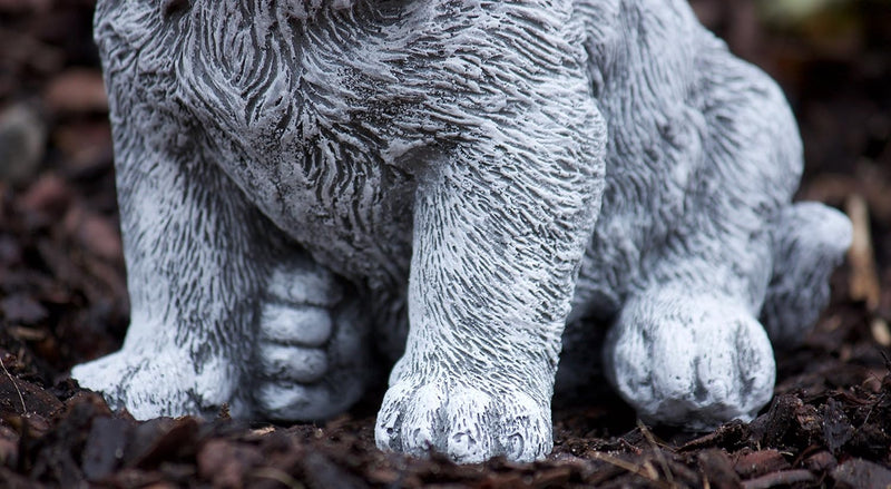 stoneandstyle Steinfigur Berner Sennenhund Welpe, Frost- und wetterfest bis -30°C, massiver Steingus