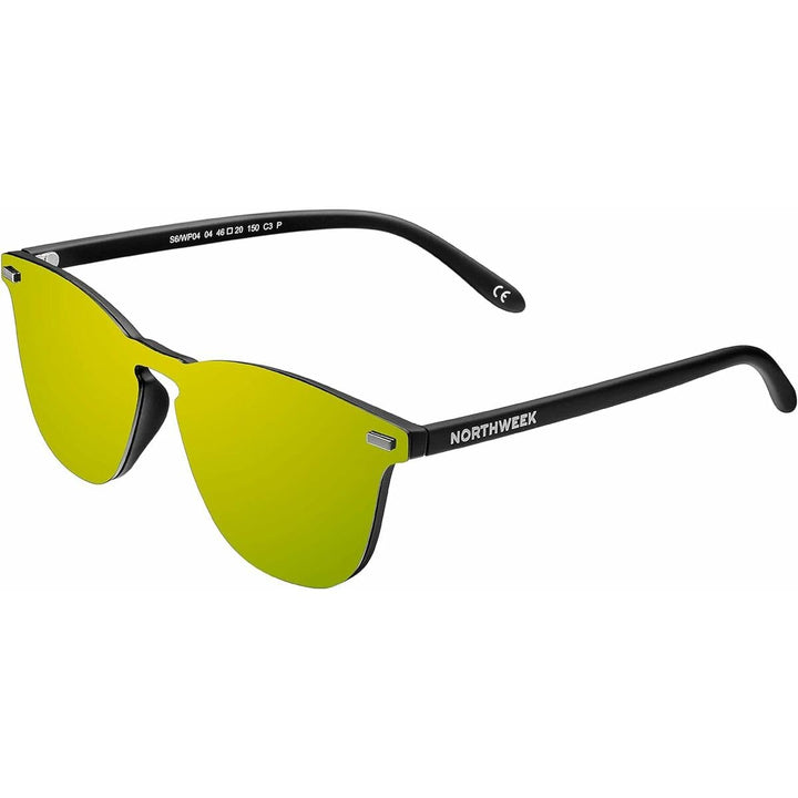 Northweek Unisex Wall Phantom Sonnenbrille Einheitsgrösse Matte Black - Gold Polarized, Einheitsgrös