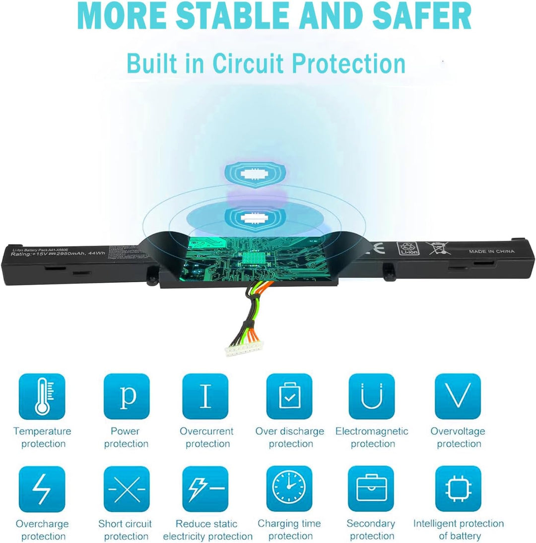 A41-X550E Laptop Akku für ASUS A450J A450JF X450J X450JF K550E K550DP X550D X550DP R510D R510DP F550