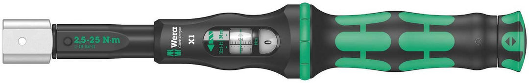 Wera '05075651001 Click-Torque X 1 Drehmomentschlüssel für Einsteckwerkzeuge, 9x12 x 2,5-25 Nm 9x12,