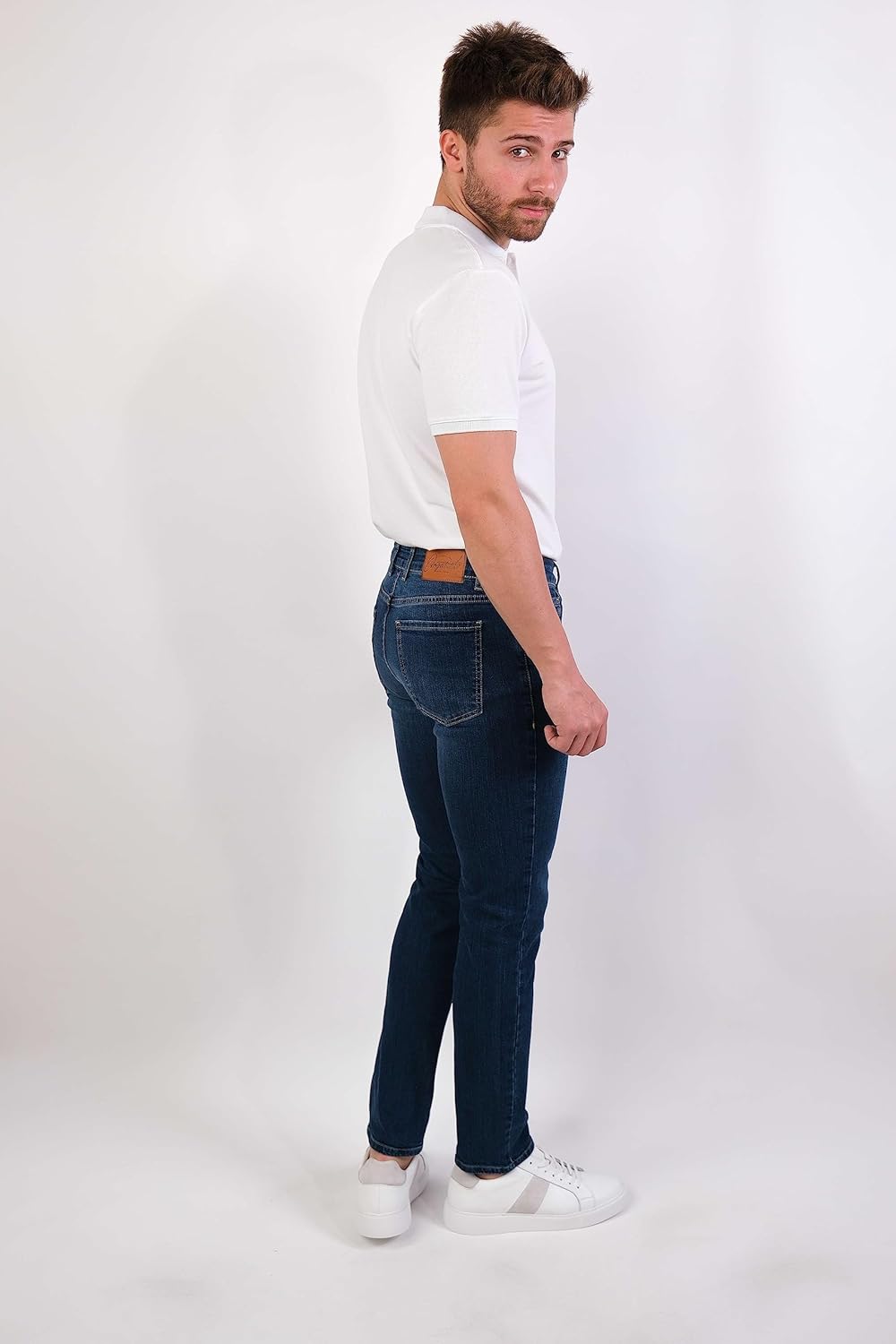 HALAT'S Herren Jeans Slim Fit - Baumwolle Jeanshose Stretch für Herren mit Schlanke Elastizität 30W