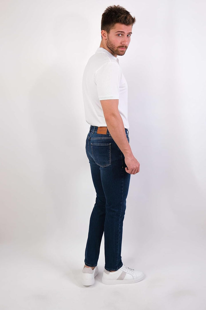 HALAT'S Herren Jeans Slim Fit - Baumwolle Jeanshose Stretch für Herren mit Schlanke Elastizität 32W